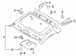 2018 Ford Transit Connect Sun Visor Diagram - DT1Z-6104104-NA