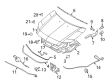 2011 Lincoln MKZ Weather Strip Diagram - 9H6Z-16B990-A