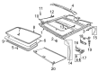 2007 Ford F-150 Sunroof Diagram - 9C3Z-18500A18-B