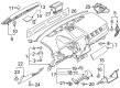 2011 Ford Edge Steering Column Cover Diagram - CT4Z-7804459-AB