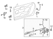 Ford Thunderbird Door Handle Diagram - 1W6Z-7622404-AAC