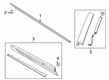 2021 Ford Police Interceptor Utility Door Moldings Diagram - LB5Z-7820554-A