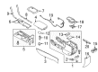 2011 Lincoln MKZ Center Console Base Diagram - AH6Z-54045A36-CA