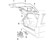 1988 Ford Escort Tailgate Lift Support Diagram - E8FZ58406A10D