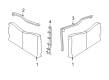 2003 Ford Excursion Weather Strip Diagram - 3C7Z-7843722-AA