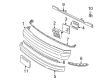 2001 Ford E-150 Econoline License Plate Diagram - F2UZ-17A385-A