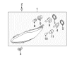 2013 Ford Fiesta Headlight Bulb Diagram - BE8Z-13N021-A