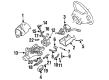 1996 Ford Explorer Steering Column Cover Diagram - F57Z-3530-B