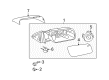 Ford Flex Car Mirror Diagram - 8A8Z-17683-BA