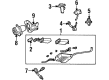 1998 Lincoln Continental EGR Valve Position Sensor Diagram - 3W1Z-9J460-AA