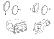 Ford Taurus X Car Speakers Diagram - 9F9Z-18C804-A