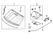 2022 Ford Mustang Mach-E Windshield Diagram - LJ8Z-5803100-A