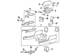 1999 Lincoln Continental Cup Holder Diagram - F5OY-5413562-A