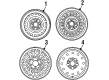 2000 Mercury Grand Marquis Spare Wheel Diagram - YW3Z-1007-AA