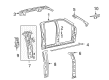 2007 Lincoln Mark LT Weather Strip Diagram - 4L3Z-16101C36-AA