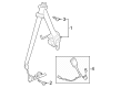 2024 Ford Mustang Seat Belt Diagram - PR3Z-76611B09-NA