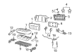 2005 Mercury Monterey Seat Cushion Diagram - 3F2Z-1763840-CA