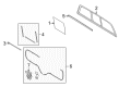 2006 Lincoln Mark LT Window Run Diagram - 7L3Z-15422A36-A