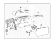 Lincoln Car Mirror Diagram - 7L3Z-17K707-L