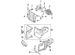 1985 Lincoln Continental Evaporator Diagram - E25Y19860A