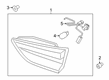 2021 Ford Escape Back Up Light Diagram - LJ6Z-13405-D