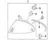 Ford Aspire Headlight Bulb Diagram - F7BZ13466AA