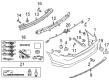 2012 Ford Fusion Bumper Diagram - AE5Z-17K835-AAPTM