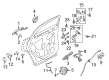 Ford Fusion Rear Door Striker Diagram - BE8Z-5822008-A