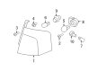 2005 Mercury Sable Light Socket Diagram - YF1Z-13411-AA