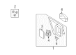 2008 Ford Taurus Mirror Cover Diagram - 8G1Z-17D742-AAPTM