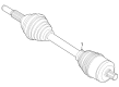 Ford E-Transit Axle Shaft Diagram - NK4Z-4K139-B