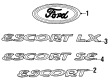 Ford Escort Emblem Diagram - F7CZ5442528CE