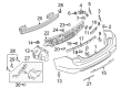 Lincoln Continental Bumper Diagram - GD9Z-17K835-ZPTM