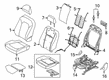 2020 Ford F-150 Seat Cover Diagram - KL3Z-1564416-AB