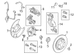 Ford Fusion Wheel Bearing Dust Cap Diagram - 6M8Z-1N135-A