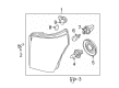 2013 Ford F-250 Super Duty Headlight Diagram - BC3Z-13008-E