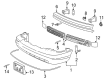 2002 Ford Crown Victoria License Plate Diagram - 6W7Z-17A385-AA