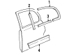 2005 Lincoln Town Car Door Moldings Diagram - 6W1Z-5425557-BPTM