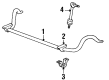 2002 Lincoln Town Car Sway Bar Bushing Diagram - F8AZ-5484-BA