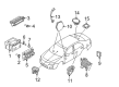 Ford Mustang Car Speakers Diagram - 9U5Z-18808-A