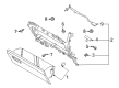 2023 Ford F-150 Lightning Glove Box Diagram - ML3Z-1506024-AG