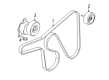 1995 Mercury Tracer V-Belt Diagram - 98SZ-8620-BF