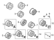 2005 Ford Mustang Spare Wheel Diagram - 6R3Z-1007-C