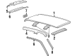 1999 Lincoln Navigator Weather Strip Diagram - XL1Z-7851222-AA