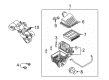 2007 Lincoln Navigator Air Filter Box Diagram - 7L1Z-9600-A