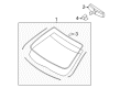 Lincoln Windshield Diagram - 7H6Z-5403100-A