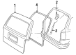 1994 Ford Aerostar Tailgate Latch Diagram - F49Z-1143150-A