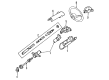 1990 Ford Mustang Steering Column Cover Diagram - FOZZ-3530-A