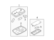 2008 Ford Escape Dome Light Diagram - 9L8Z-13776-A