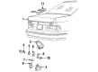 1993 Ford Taurus Liftgate Hinge Diagram - F2DZ5442701A